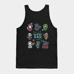 Gamer Dad Fantasy RPG Characters Tank Top